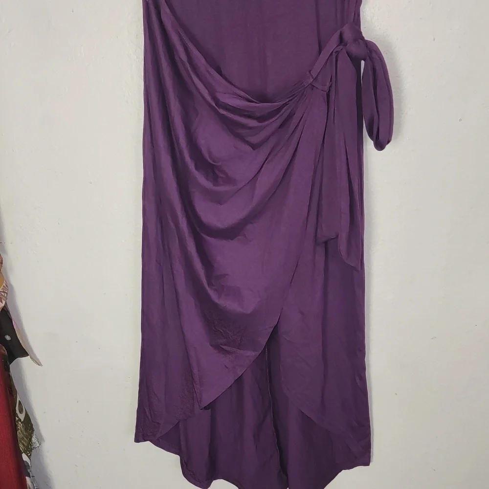 NWOT. Women Sleeveless Wrap Hi Lo dress.  Size XL - Picture 5 of 16
